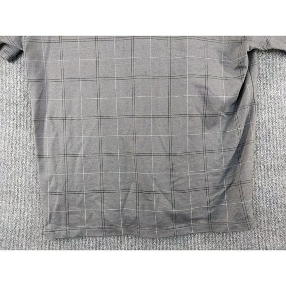 Mens Van Heusen Short Sleeve Polo Shirt Size L Gray Collared - Picture 9 of 11